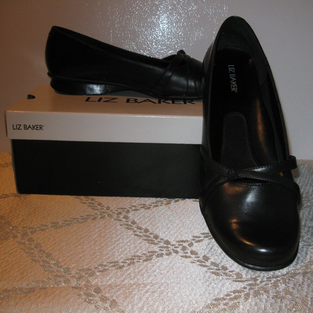 Liz Baker, Black Leather Fringed Flats